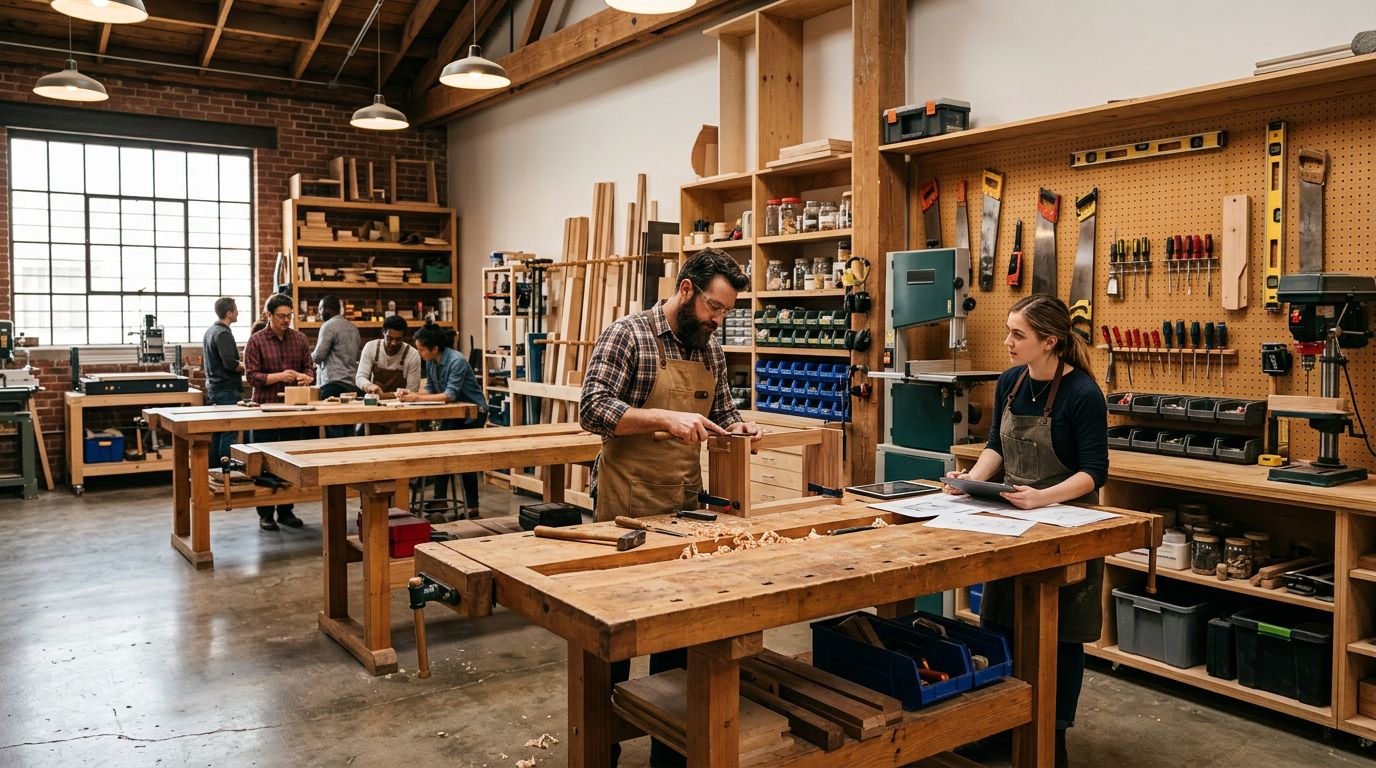 De werkplaats van SAS Collectief, ruimte voor vakwerk en co-creatie